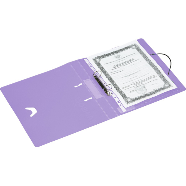 Папка на 2-х кольцах Attache Rainbow Style фиолетовый