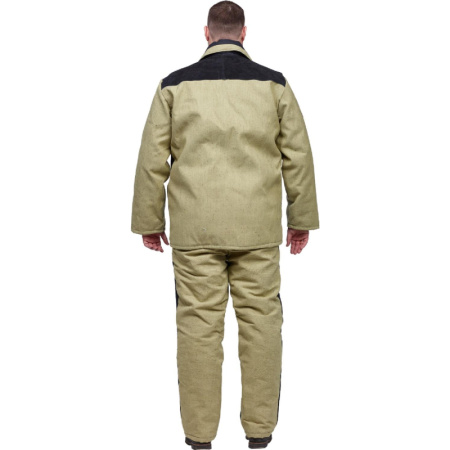 Костюм сварщика брезент+спилок утепл. кур/бр (мод. КС21ПР) (56-58) 170-176