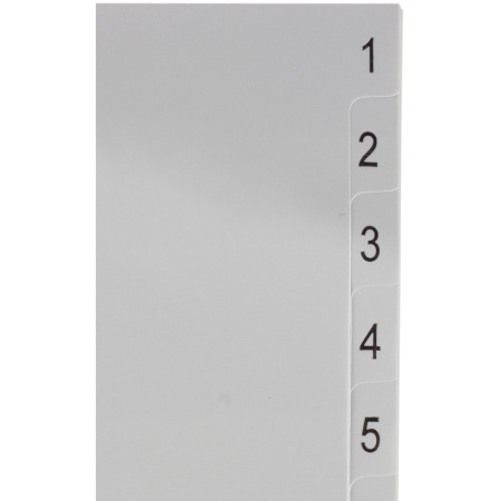 Разделитель листов 12л. цифровые пластик.Комус