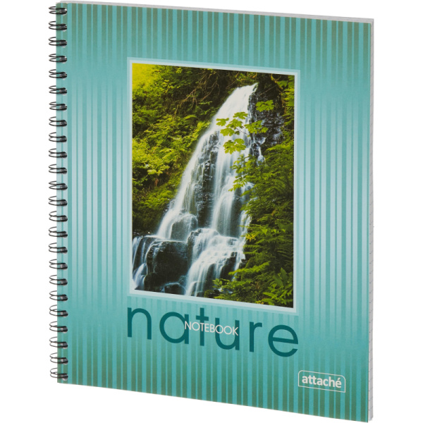 Тетрадь общая Attache,80л,клет,А5,спир,обл.мел.карт