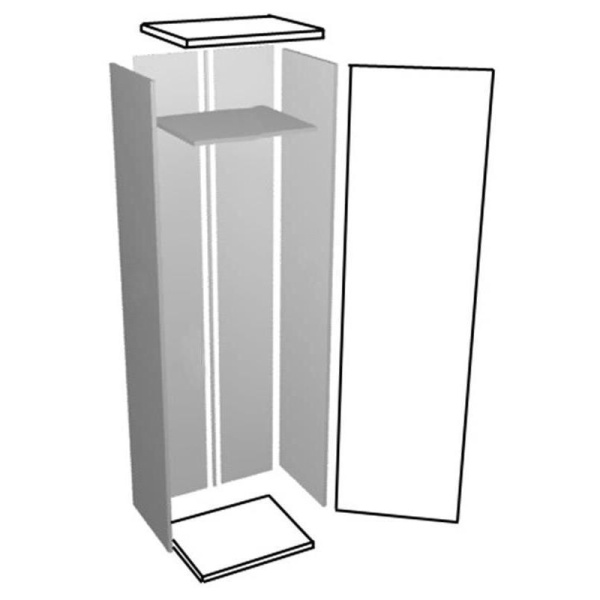 Шкаф Д_EASY Director д/од узк сер 771/дуб шамони тем.122 арт.005.706