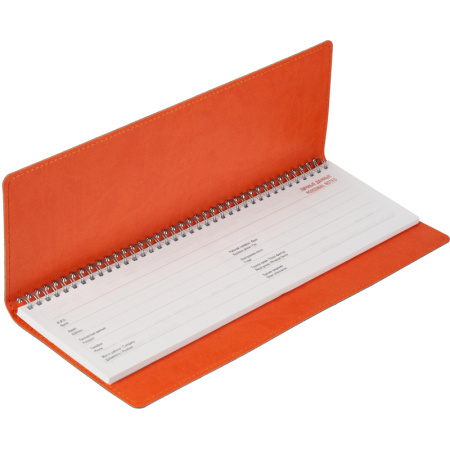 Планинг недатированный син+оран,оран.прострочка,340x130мм,57л АТТАСНЕ Bizon