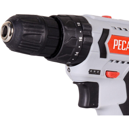 Дрель-шуруповерт аккумуляторная РЕСАНТА 18В, ДА-18-2ЛК-У (75/14/6)