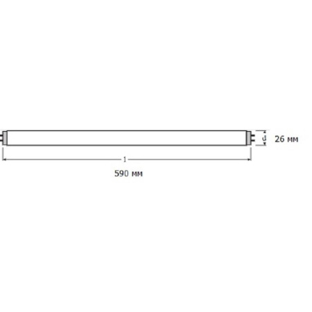Лампа люминесцентная Osram  L 18W/765 G13 6400К хол.дневн. 25шт/уп