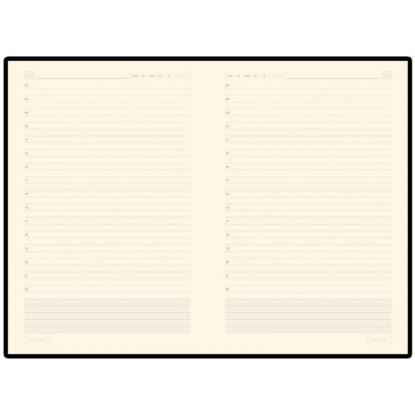 Ежедневник недатированный А5, Primavera черный, 136л. 3-536/05