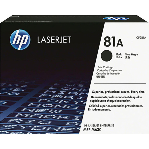 Картридж лазерный HP 81A CF281A чер. для LJ Enterprise MFP M630