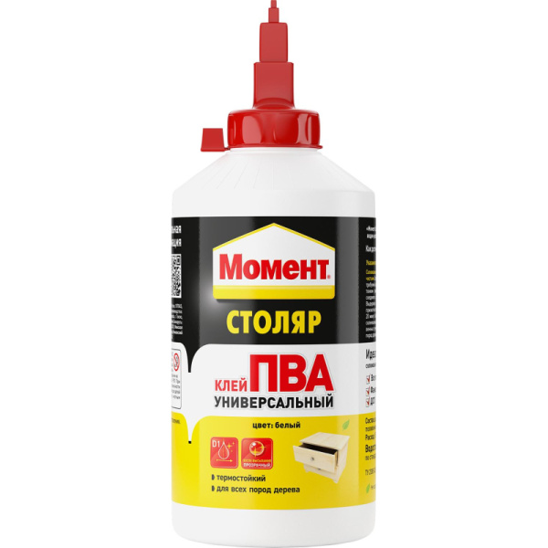 Клей для дерева  Момент Столяр ПВА Универсальный  750 г (1960504)