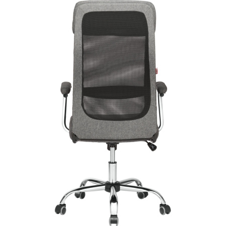 Кресло BN_Sp_EChair-591 TC сетка/ткань черный/серый, хром