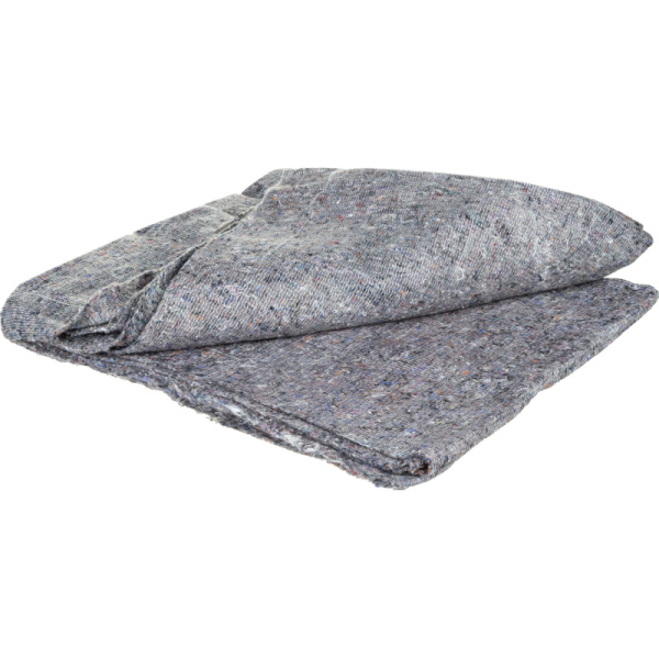 Тряпка для пола нетканое регенерир. прошивное полотно серое 80х100см 5шт/уп