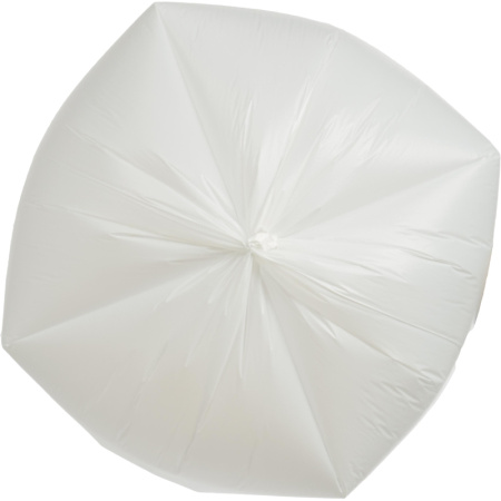 Мешки для мусора ПНД 60л 10мкм 20шт/рул белые 60x90см Комус с ручками