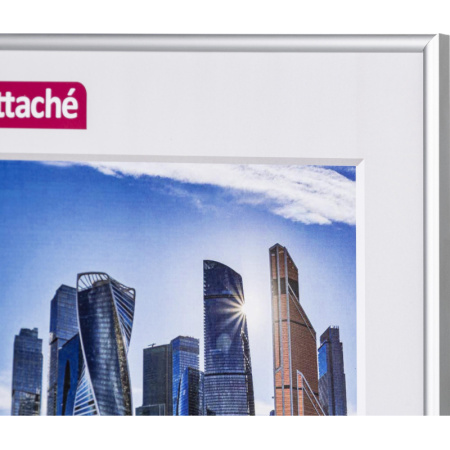 Рамка А3(30х42)ATTACHE серебро, алюминиевый багет,