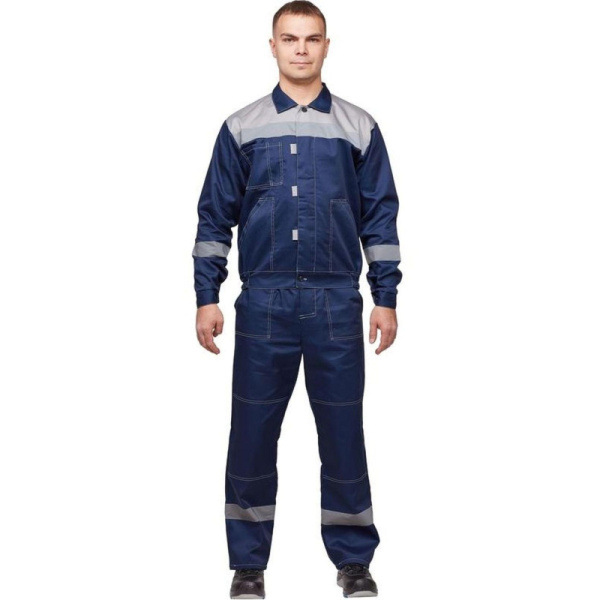 Костюм рабочий летний муж. л20-КБР синий/сер (р.48-50) 182-188 (Арсенал-СП)