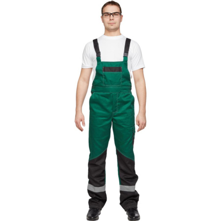 Костюм рабочий летний муж  л21-КПК зел/черн (р.64-66) 170-176 (мод.КОС212)