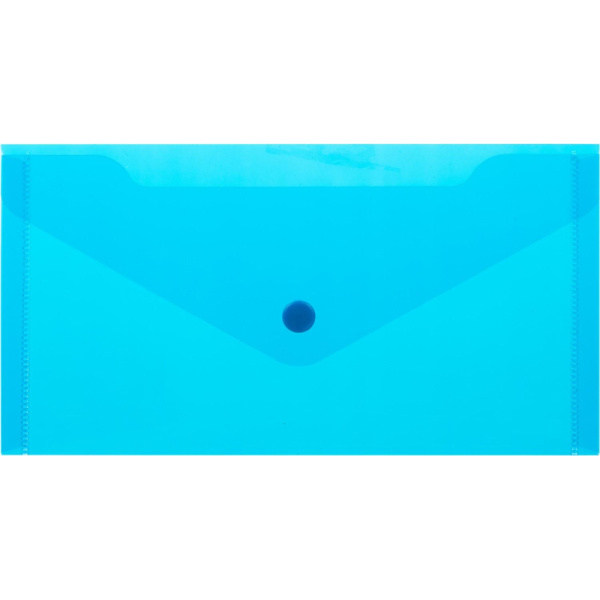 Папка-конверт на кнопке С6 224x119мм, 180мкм, Attache ассорти, 10шт.уп