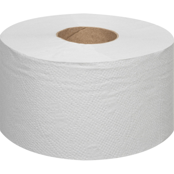 Бумага туалетная д/дисп 1сл бел макул втул 200м 12рул/уп 200W1