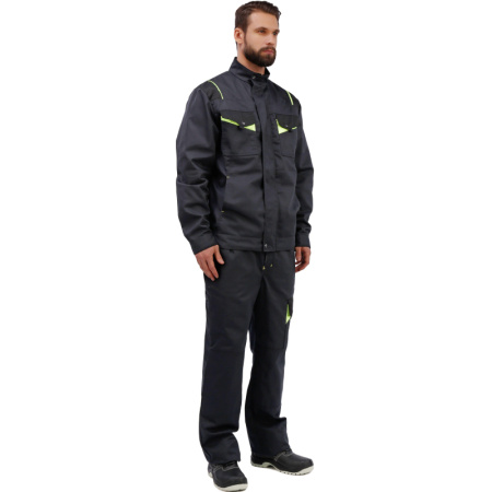 Брюки муж. л27-БР т.сер/черн 60-62/170-176