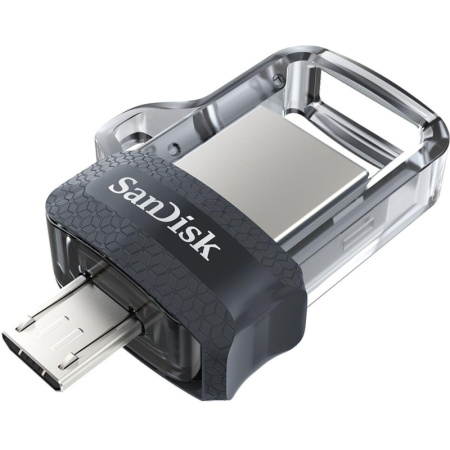Флеш-память SanDisk Ultra Dual Drive, 64Gb, USB 3.0, micUSB, SDDD3-064G-G46