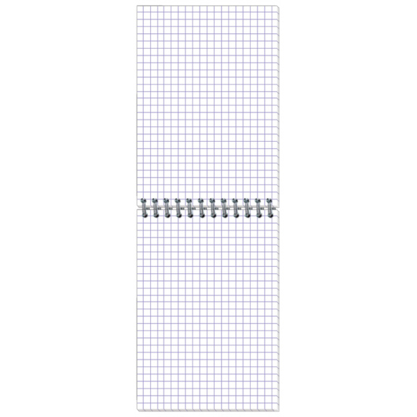 Блокнот МИКРОВЕЛЬВЕТ- А6 50л. спираль, синий, клетка 80шт