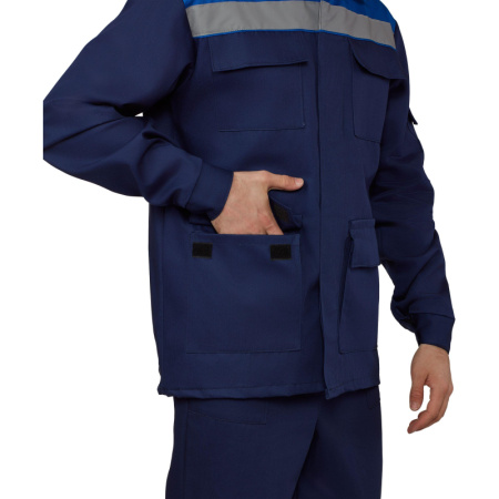 Костюм рабочий летний муж л05-КБР син/вас (р.48-50) 182-188 (Арсенал-СП)