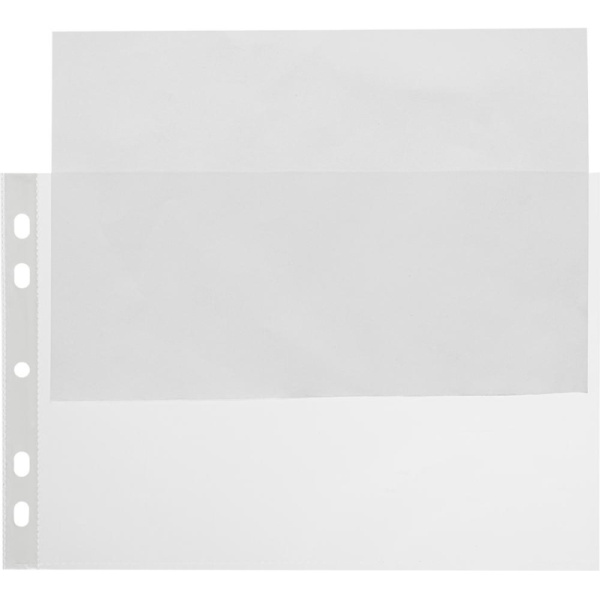 Файл-вкладыш Attache А5, 30 мкм прозрачный гладкий c перфорации 50 шт/ уп