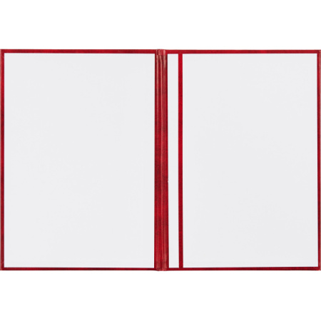 Папка адресная бумвинил А4 (объемная) На подпись Госсимволика бордовая