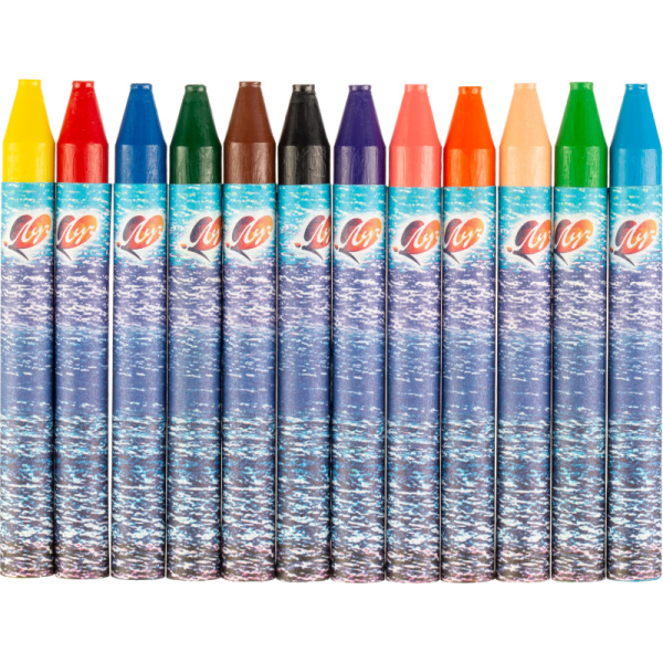 Мелки восковые Луч Фантазия 12 цв. на масляной основе 25С 1520-08