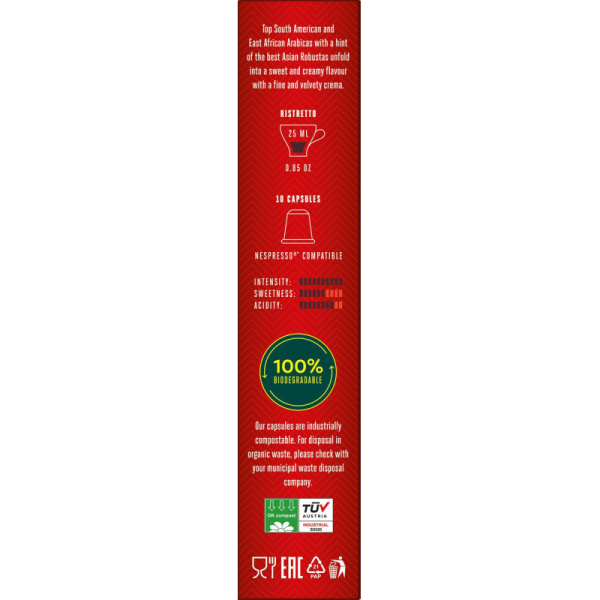 Кофе в капсулах Julius Meinl Ristretto Intenso BIO, 10 кап (94030)