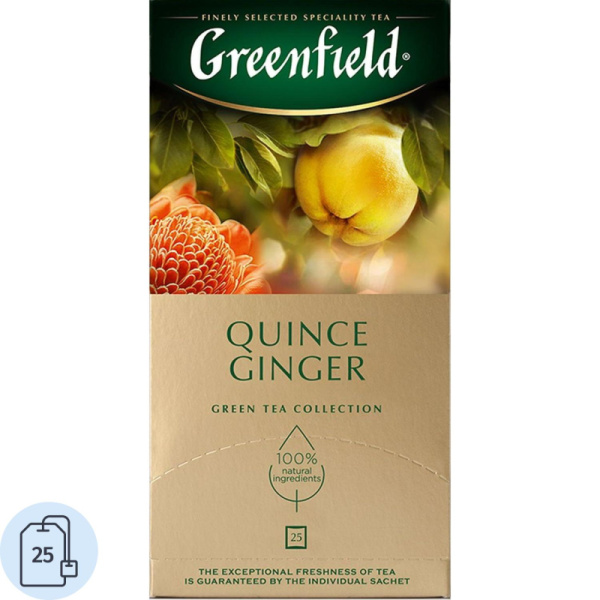 Чай Greenfield Quince Ginger зел, 25пак