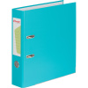 Папка-регистратор Комус Экономи 75мм бирюзовый тиффани,ПБП1,карм.кор,мет.уг