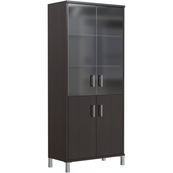 Шкаф SL_Born закрытый со стекл B-430.5 венге(ТМ-430.1(10)