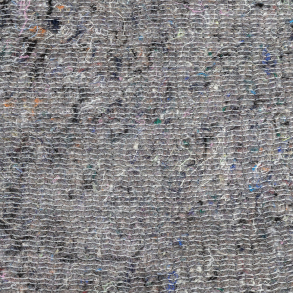 Тряпка для пола нетканое регенерир. прошивное полотно серое 80х100см 5шт/уп