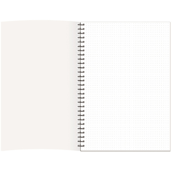 Бизнес-тетрадь А4,96л,точка,греб,обл.глянц.лам. Attache Fleur Мята