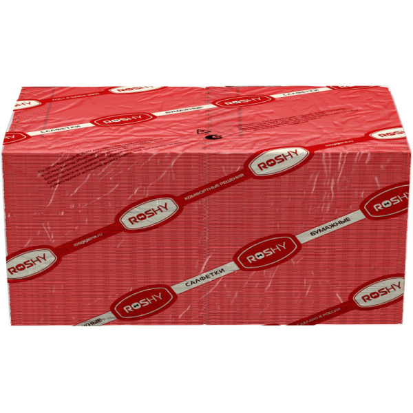 Салфетки бумажные 2 сл. 24х24 красные 250 шт./уп