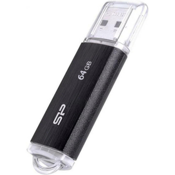 Флеш-память Silicon Power Ultima U02, 64Gb, USB 2.0, чер, SP064GBUF2U02V1K