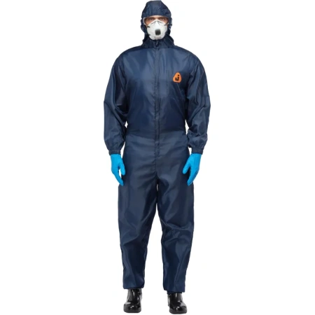 Комбинезон многоразовый защитный с капюшон Jeta Safety JPC75b синий р. XXL