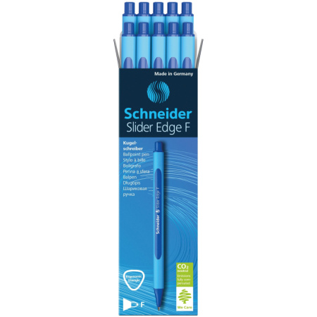 Ручка шариковая неавтомат. SCHNEIDER Slider Edge F масл,синяя 152003