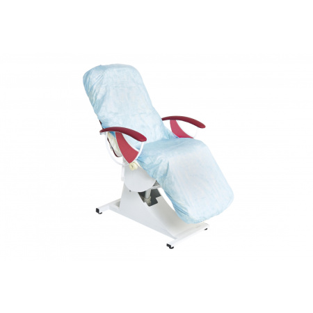 Чехол на кушетку на резинке спанбонд 200x90, голубой (10шт/уп)