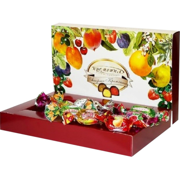 Конфеты Кремлина фрукты в шоколаде, 500г
