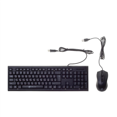 Клавиатура + мышь Oklick 620M клав:черный мышь:черный USB