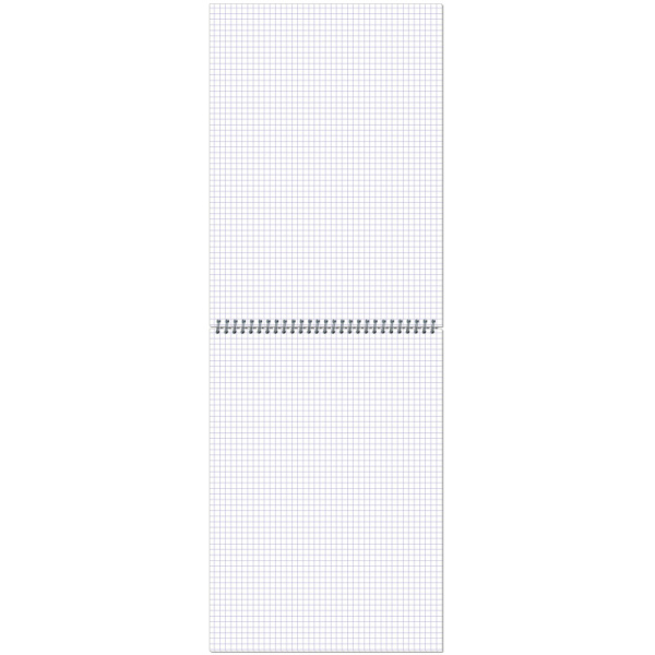 Блокнот на спирали А4 80л  Attache клетка, обложка Plastic