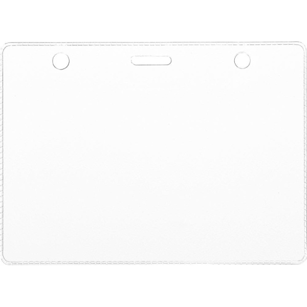 Бейдж 120х87мм металл зажим/тесьма син.(10шт.) 1065ГК-101