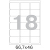 Этикетки самокл. ProMEGA Label BASIC 66,7х46 мм/18 шт. на лист А4  50лист