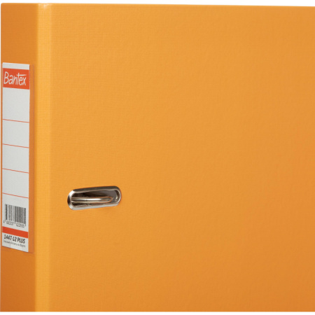 Папка-регистратор ECONOMY PLUS, 50мм,оранж,ПБП1,карм.кор.,мет.уг