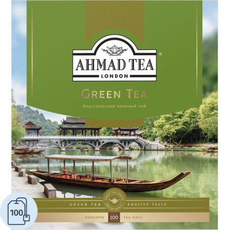 Чай Ahmad Green Tea зеленый 100пак/уп 478