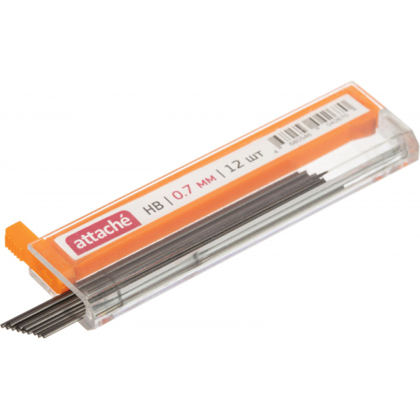 Стержень микрографический полимерный 0,7мм Attache HB 12 грифелей