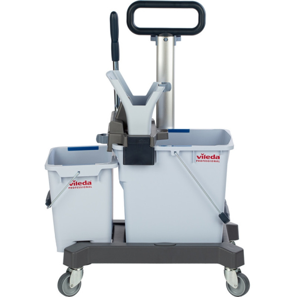 Тележка Vileda УльтраСпид Про ведра 25л+10л на платформе с тр.ручкой 147209