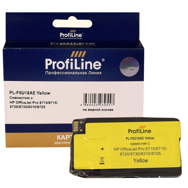 Картридж струйный ProfiLine PL-F6U18AE N953XL жел. для HP OJ Pro 7720/8720