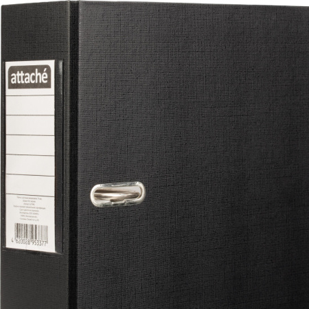 Папка-регистратор Attache Economy, 75мм,  черный, ПБП1, карм.кор
