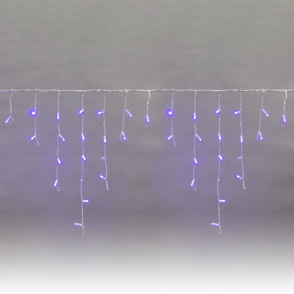 Гирлянда светодиодная Айсикл(бахрома) 152, 4,8х0,6 м, 230В, синие 255-136-6
