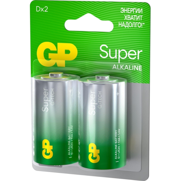 Батарейка GP Super C/LR14/14A 14A-2CR2/24AA21-2CRSBC2 алкалин. бл/2шт